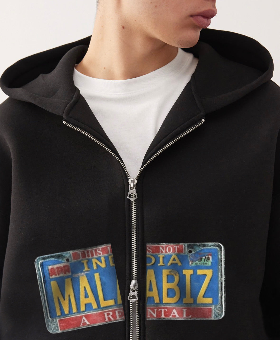 PLATE ZIPPER HOODIE