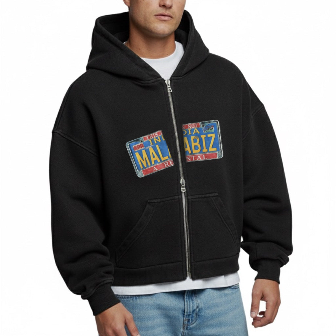 PLATE ZIPPER HOODIE
