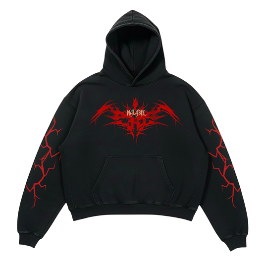 RED MIST OVERSIZED HOODIE